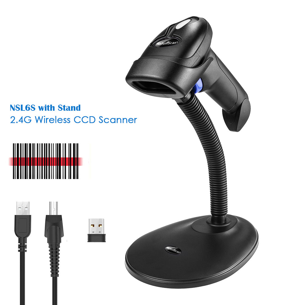 2D Handheld Wired Barcode Scanner With Stand USB 1D / 2D QR