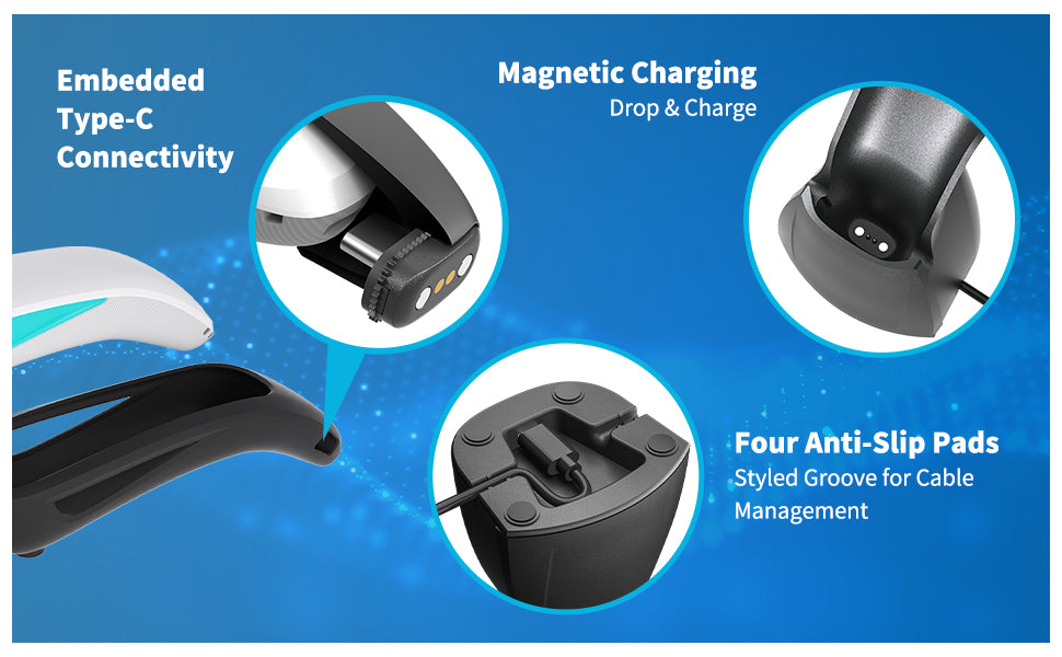 NETUM Barcode Scanner Charging Base, Suitable for C750,C740,C830,C850,C990 and C200, Scanner Not Included