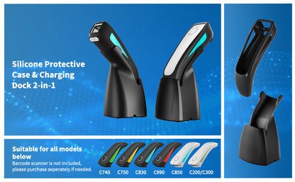 NETUM Barcode Scanner Charging Base, Suitable for C750,C740,C830,C850,C990 and C200, Scanner Not Included