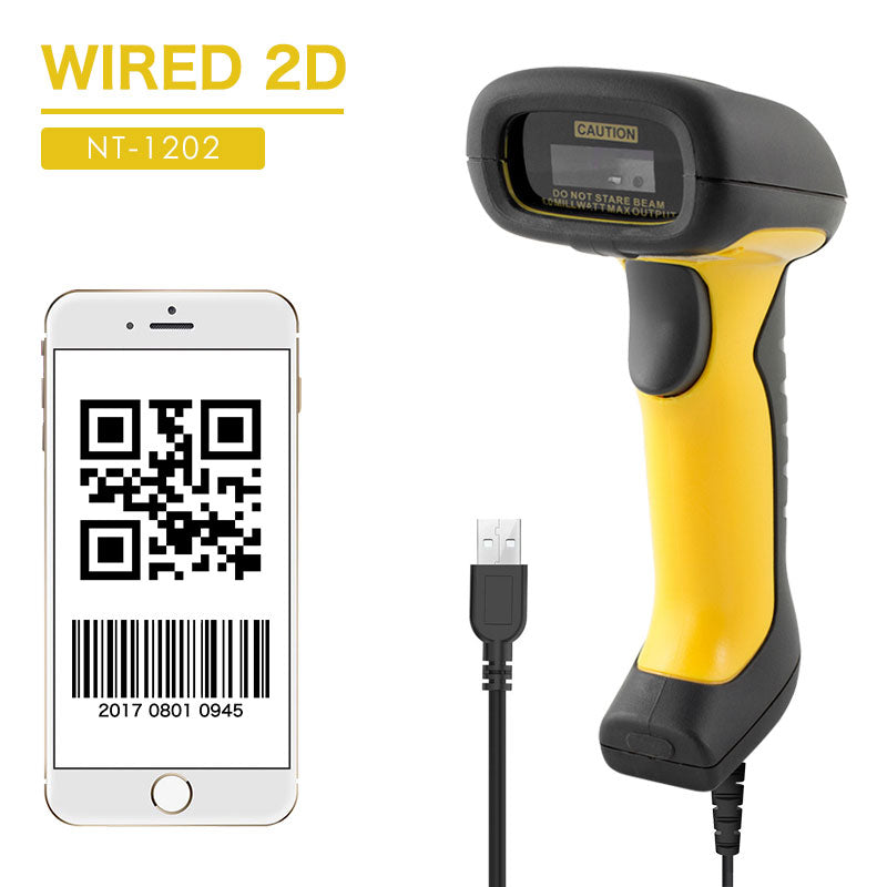 NETUM NT-1202 Industrial Wired Barcode Reader, DPM,QR Code and Data Matrix Barcode Scanner