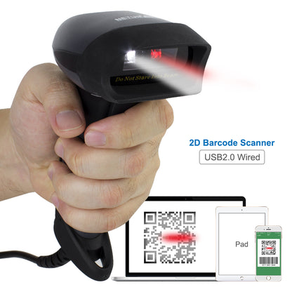 NETUM 2D Barcode Scanner USB Wired QR Code Imager Automatic Barcode Reader for Laptops, Computers, Cashier, POS -M5