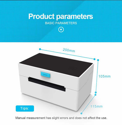 POS-9220 USB +Bluetooth Thermal Label Printer 110mm 4 inch A6 Work with paypal Etsy Ebay USPS