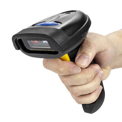 NETUM NT-1228BL 1D- und 2D-Barcodescanner, Bluetooth und kabelloser QR-Barcodeleser 