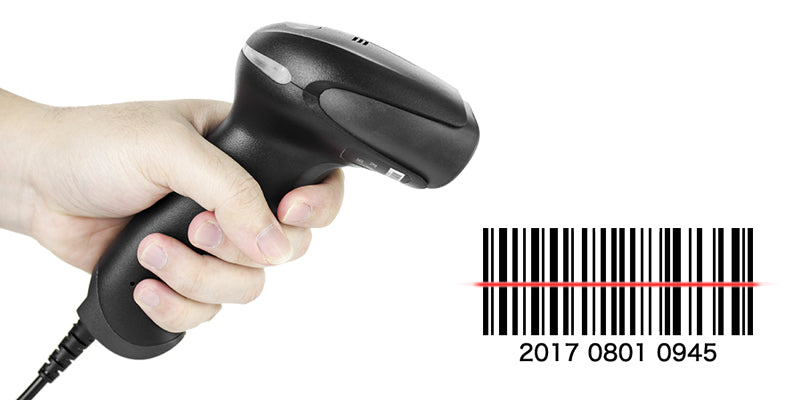 NETUM NT-2012 /RD-2013 Wired 1D Laser Barcode Scanner (Black)