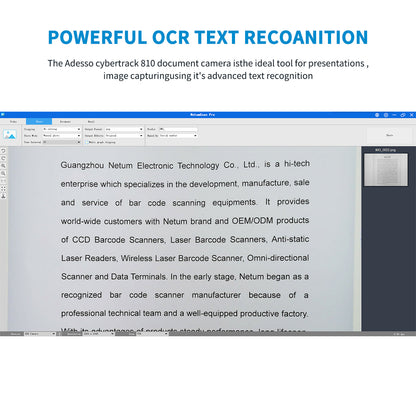 NetumScan Book Scanner SD-800NC Portable Document Scanner 8MP Max A4 Size with Smart OCR Led Table Desk Lamp for Family Home Office