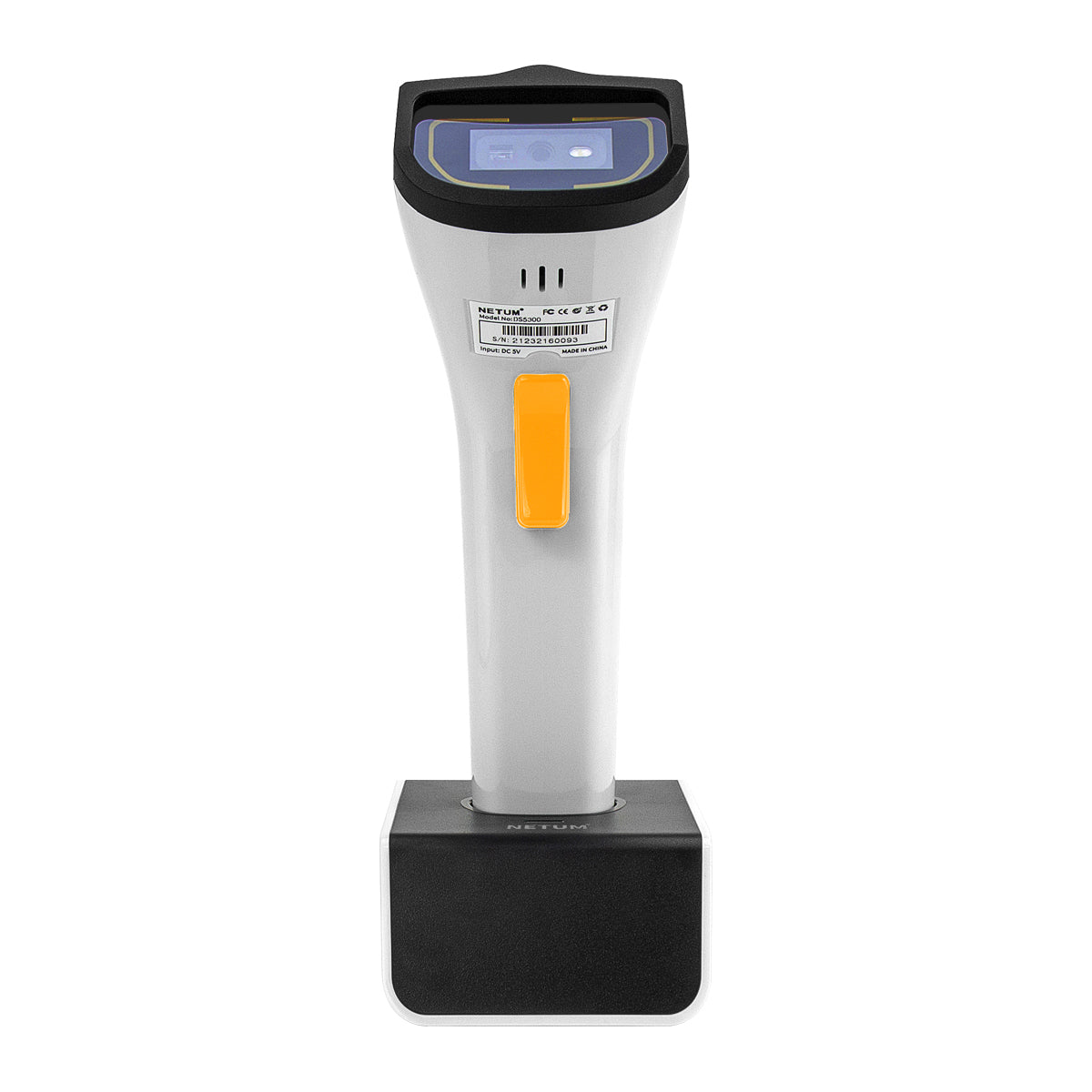 NETUM Wireless Wi-Fi 2D-Barcode-Scanner, Verbindung mit TCP-UDP-Netzwerkprotokollen, Freisprech-Barcode-Leser mit automatischer Erkennung, 1D 2D QR pdf417 Scan-Pistole, geeignet für Inventar, POS-Industrie – DS2800